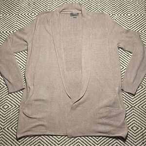 Barefoot Dreams CozyChic Lite Circle Cardigan Carbon Size M